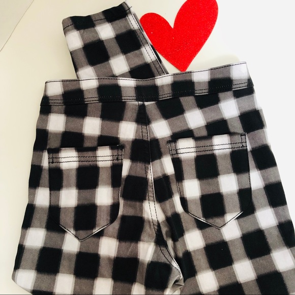 ASOS Denim High waist plaid skinny jeggings. - Picture 4 of 8